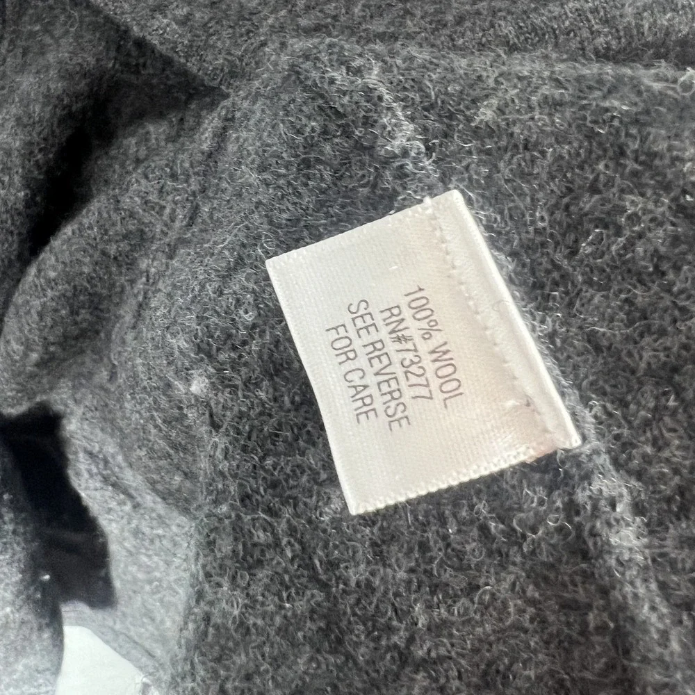 Apt. 9 Women's Gray 100% Wool Peplum Blazer Jacket Size L
